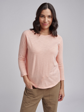 Load image into Gallery viewer, Cloth, Paper, Scissors - Raglan Tee - Coral