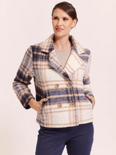 Load image into Gallery viewer, See Saw - Brushed Wool Pocket Jacket - Denim/Camel