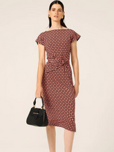 Load image into Gallery viewer, Sacha Drake - Diamond Reversible Tie Midi - Coral