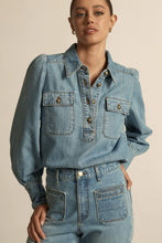 Load image into Gallery viewer, Zoe Kratzmann - Resonate Top - Light Washed Denim