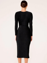 Load image into Gallery viewer, Sacha Drake - Cassieopeia Dress - Black Gold Lurex