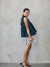 Load image into Gallery viewer, Natasha - Erica One Shoulder Top - Navy