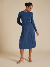 Load image into Gallery viewer, Alessandra - Lexi Skirt Lurex - Bluesteel