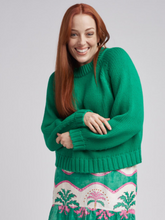 Load image into Gallery viewer, Cloth, Paper, Scissors - Chunky Crew Jumper - Emerald