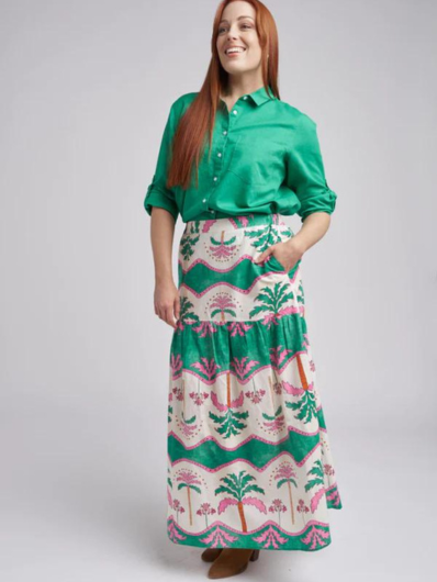 Cloth, Paper, Scissors - Palm Tree Skirt - Palm Tree Print