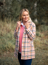 Load image into Gallery viewer, Brushed Wool - Button Coat - Pink/Camel
