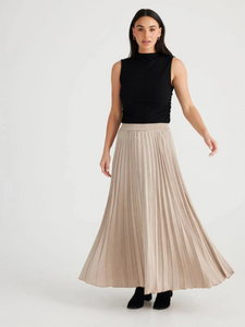 Brave & True - Oyster Alias Pleated Skirt