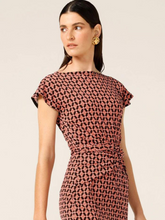 Load image into Gallery viewer, Sacha Drake - Diamond Reversible Tie Midi - Coral