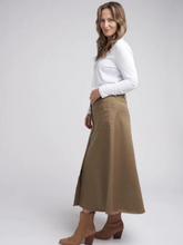 Load image into Gallery viewer, Goondiwindi - Button Through Skirt - Brown