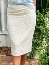 Load image into Gallery viewer, Caravan & Co - Sequin Pencil Skirt - Alabaster