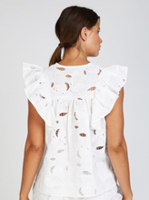 Load image into Gallery viewer, In The Sac - Kaia Ruffle Top - White
