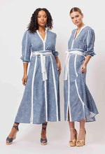 Load image into Gallery viewer, Once Was - Coba Linen Viscose Midi Dress