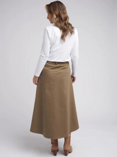 Load image into Gallery viewer, Goondiwindi - Button Through Skirt - Brown