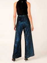 Load image into Gallery viewer, Sacha Drake - Sequin Palazzo Pant - Peacock