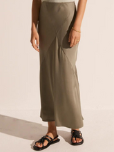 Load image into Gallery viewer, POL - Clese Bias Skirt - Khaki