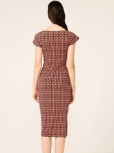 Load image into Gallery viewer, Sacha Drake - Diamond Reversible Tie Midi - Coral