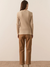 Load image into Gallery viewer, POL - Nucleus Pointelle Cardigan - Pebble