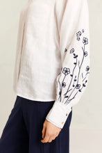Load image into Gallery viewer, Alessandra - Calla Shirt - WhiteNavy