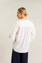 Load image into Gallery viewer, Alessandra - Calla Shirt - WhiteNavy