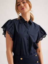 Load image into Gallery viewer, Alessandra - Lara Shirt Poplin - Navy