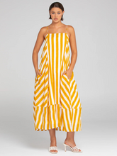 Load image into Gallery viewer, Boom Shankar - Sami Dress - Tropical Stripe