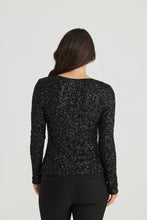 Load image into Gallery viewer, Brave & True - Dazzle Top - Black Sequin