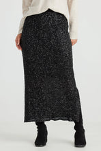 Load image into Gallery viewer, Brave & True - Dazzle Skirt - Black Sequin