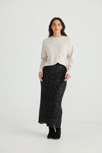 Load image into Gallery viewer, Brave & True - Dazzle Skirt - Black Sequin