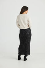 Load image into Gallery viewer, Brave & True - Dazzle Skirt - Black Sequin