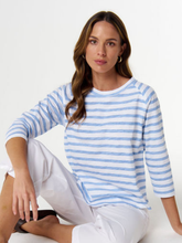 Load image into Gallery viewer, Cloth, Paper, Scissors - Offender Tee - White/Skyway Blue