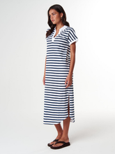 Load image into Gallery viewer, Cloth, Paper, Scissors - Dreamer Polo Dress - White/Parisian