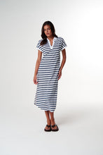 Load image into Gallery viewer, Cloth, Paper, Scissors - Dreamer Polo Dress - White/Parisian