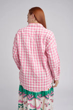 Load image into Gallery viewer, Cloth, Paper, Scissors - Gingham Classic Long Sleeve Shirt - Pale PinkWhite