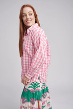 Load image into Gallery viewer, Cloth, Paper, Scissors - Gingham Classic Long Sleeve Shirt - Pale PinkWhite