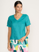 Load image into Gallery viewer, Foil - V Benefits Top - Aquatic