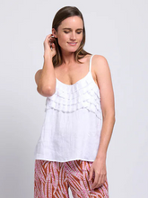 Load image into Gallery viewer, Foil - Pleat Dreams Top - White