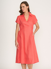 Load image into Gallery viewer, Foil - Wrap Dreams Dress - Melon