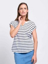 Load image into Gallery viewer, Foil - Roll Play Tee - Breton Stripe