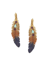 Load image into Gallery viewer, Frank Hervall - Elaia Earrings - Feather French Hooks