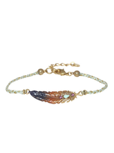 Load image into Gallery viewer, Frank Hervall - Elaia Mini Feather Braided Bracelet