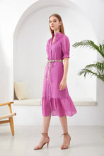 Load image into Gallery viewer, GDS - Colette Linen Dress - Violet