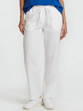 Load image into Gallery viewer, Haris Cotton - Wide Legged Linen Pants - White