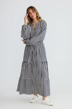 Load image into Gallery viewer, Holiday Trading & Co - Marla Dress - Navy White Stripe