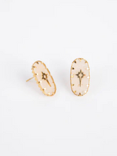 Load image into Gallery viewer, Holiday Trading & Co - Shooting Star Earrings - White