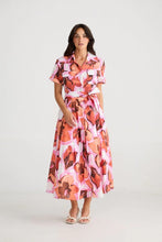 Load image into Gallery viewer, Holiday Trading & Co - Rossellini Short Sleeve Dress - Azalea