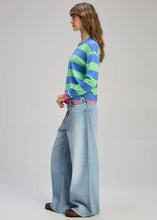 Load image into Gallery viewer, Zaket & Plover - Stripe Clash Knit - Blueberry