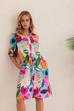 Load image into Gallery viewer, Kaleido - Linen Dress - Bloom Burst