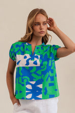 Load image into Gallery viewer, Kaleido - Short Sleeve Puzzle Print Top