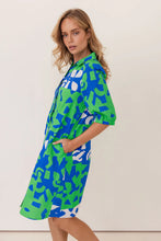 Load image into Gallery viewer, Kaleido - Button Dress - Puzzle Print