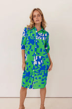 Load image into Gallery viewer, Kaleido - Button Dress - Puzzle Print